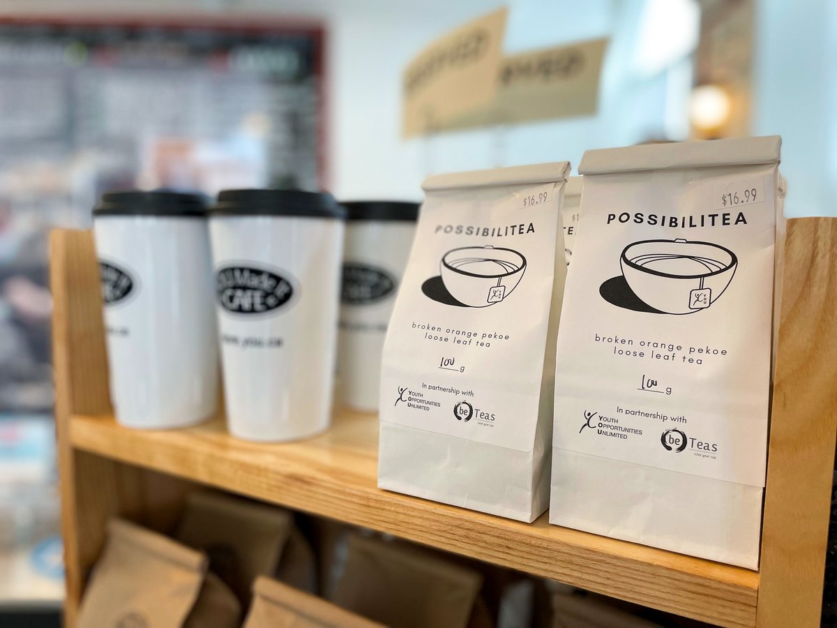 Did you know that we serve and sell our own custom tea blend? PossibiliTEA is a loose leaf broken orange pekoe and calendula blend that we worked with beTeas to create. This tea is sure to warm you up on a cold January day ❄️