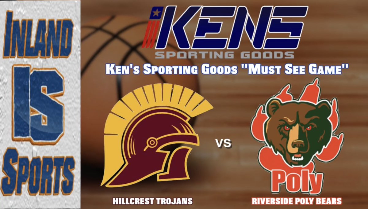 The Inland_Sports Show (@inland_sports) on Twitter photo š The Riverside Poly boys basketball team (13-7, 4-0) is looking to stay unbeaten in Ivy League action as they host a tough Hillcrest squad (17-4, 1-2) on Thursday night!
šØ Itās the Kenās Sporting Goods āMust See Gameā this week!
<a href="/PolyBearsHoops/">Riverside Poly Hoops</a>
<a href="/Hillcrest_Bball/">Coach Wood</a> š The Riverside Poly boys basketball team (13-7, 4-0) is looking to stay unbeaten in Ivy League action as they host a tough Hillcrest squad (17-4, 1-2) on Thursday night!
šØ Itās the Kenās Sporting Goods āMust See Gameā this week!
<a href="/PolyBearsHoops/">Riverside Poly Hoops</a>
<a href="/Hillcrest_Bball/">Coach Wood</a>