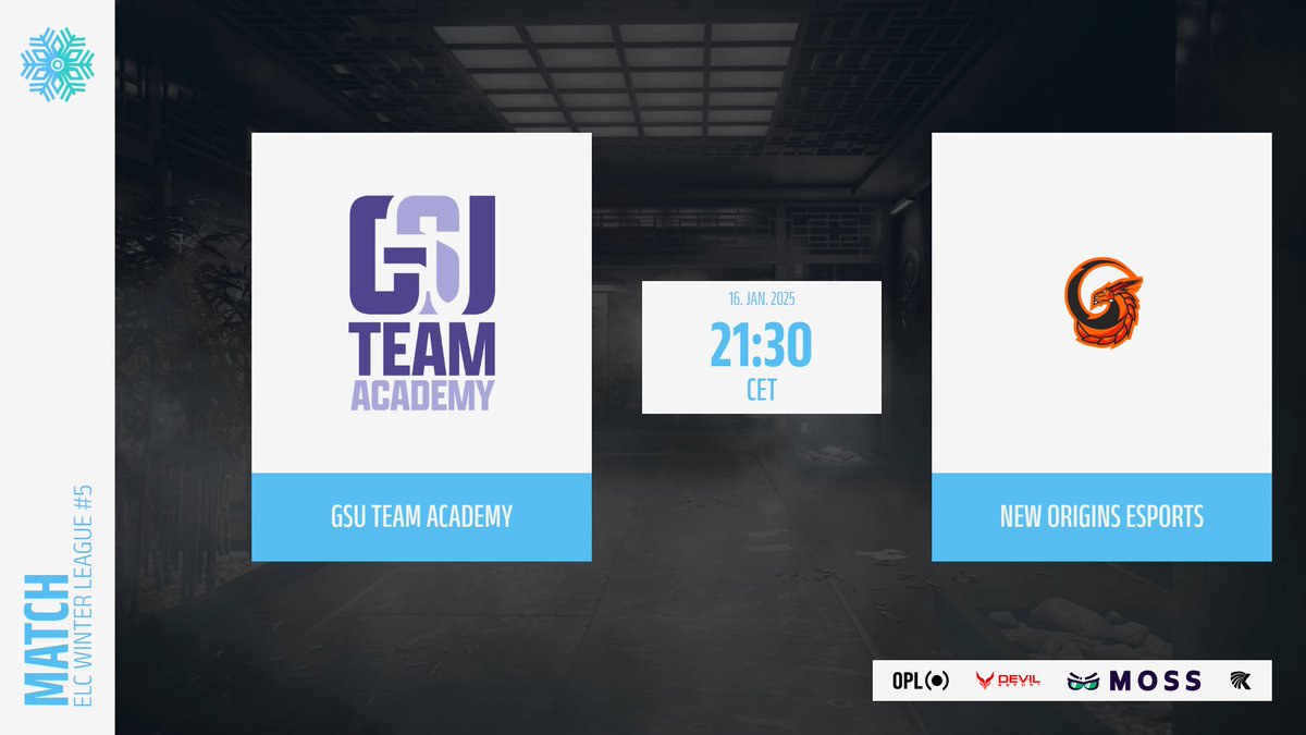 MATCHDAY! 
<a href="/ELC_EsportsR6/">ELC Esports R6</a>  Winterleague #5 Reprends! 

Au programme de ce jeudi 16 Janvier! 
à 21H30 
<a href="/GSU_Esports_23/">Gaming's School United | GSU Esports</a>  🇫🇷🆚 <a href="/NOG_Esports/">New Origins</a> 🇵🇹
🕙21H30 CET 
📽️twitch.tv/babagamer18

Duel Franco portugais ce soir sur la chaine! 
Rendez vous à 21h pour soutenir votre équipe!!