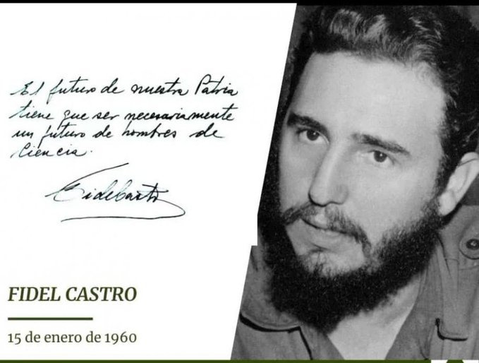 #CubaMined felicita a todos los científicos fundamentalmente a los del sector educacional en el aniversario 65 de creado por nuestro Líder histórico, Comandante en Jefe Fidel Castro el Día de las Ciencias.