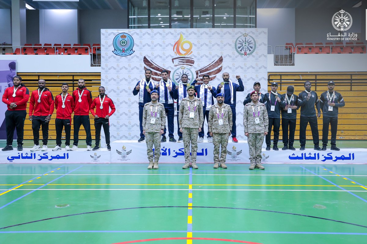 modgovksa's tweet photo. منتخب #القوات_الجوية يُتوَّج بكأس بطولة الجودو ضمن منافسات دورة الألعاب الرياضية التاسعة عشرة للقوات المسلحة، التي تقام مرحلتها الأولى والثانية في قاعدة الملك فيصل الجوية بالقطاع الشمالي.

#دورة_الألعاب_الرياضية_للقوات_المسلحة https://t.co/L82lZDZDhB