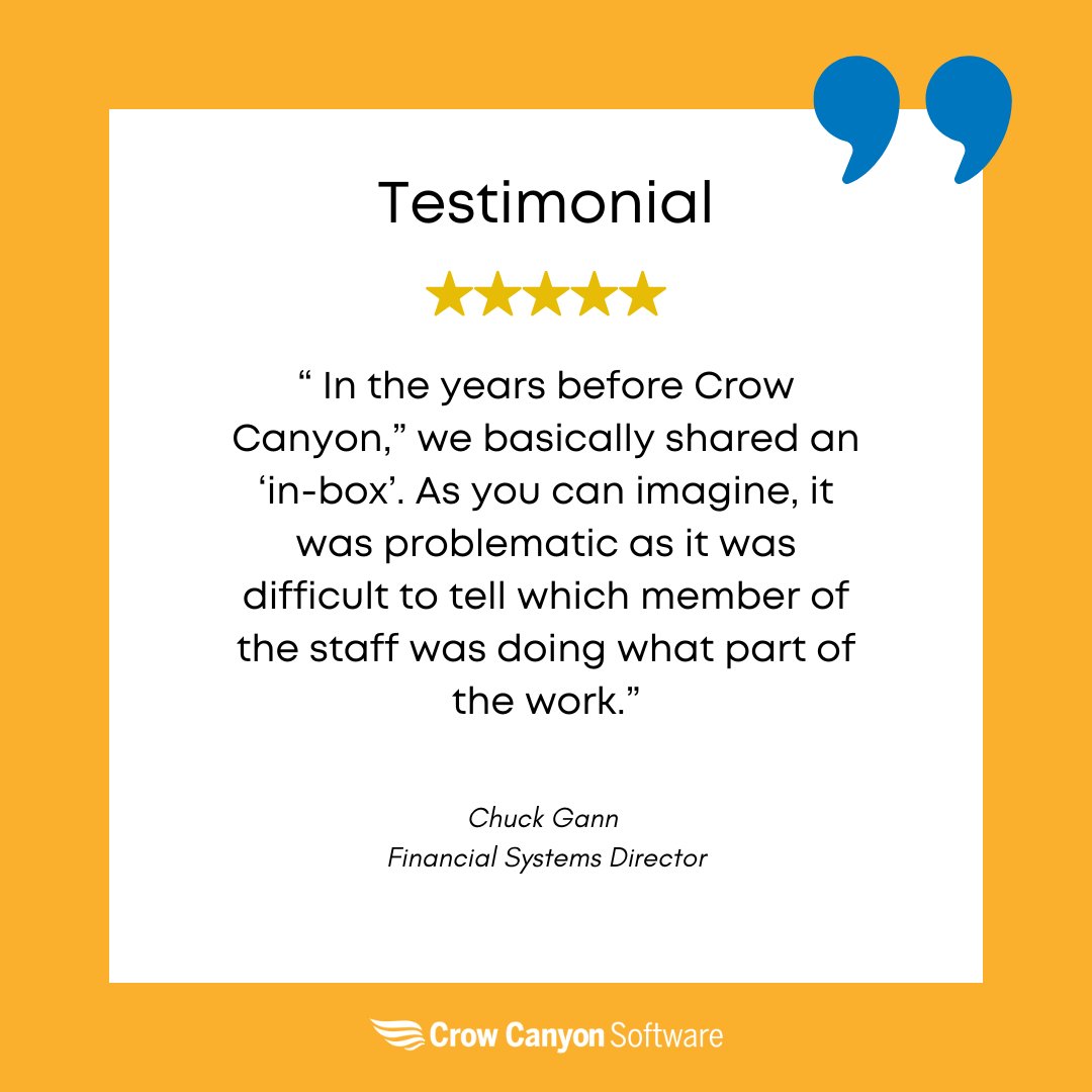 CrowCanyonSW's tweet image. Our customers' success stories fuel our passion! Discover how Crow Canyon Software transformed their workflow and productivity.
Ready to revolutionize your workflow? 🚀Contact us today
#CustomerSuccess #CrowCanyonSoftware #WorkflowMagic #Testimonial #Story