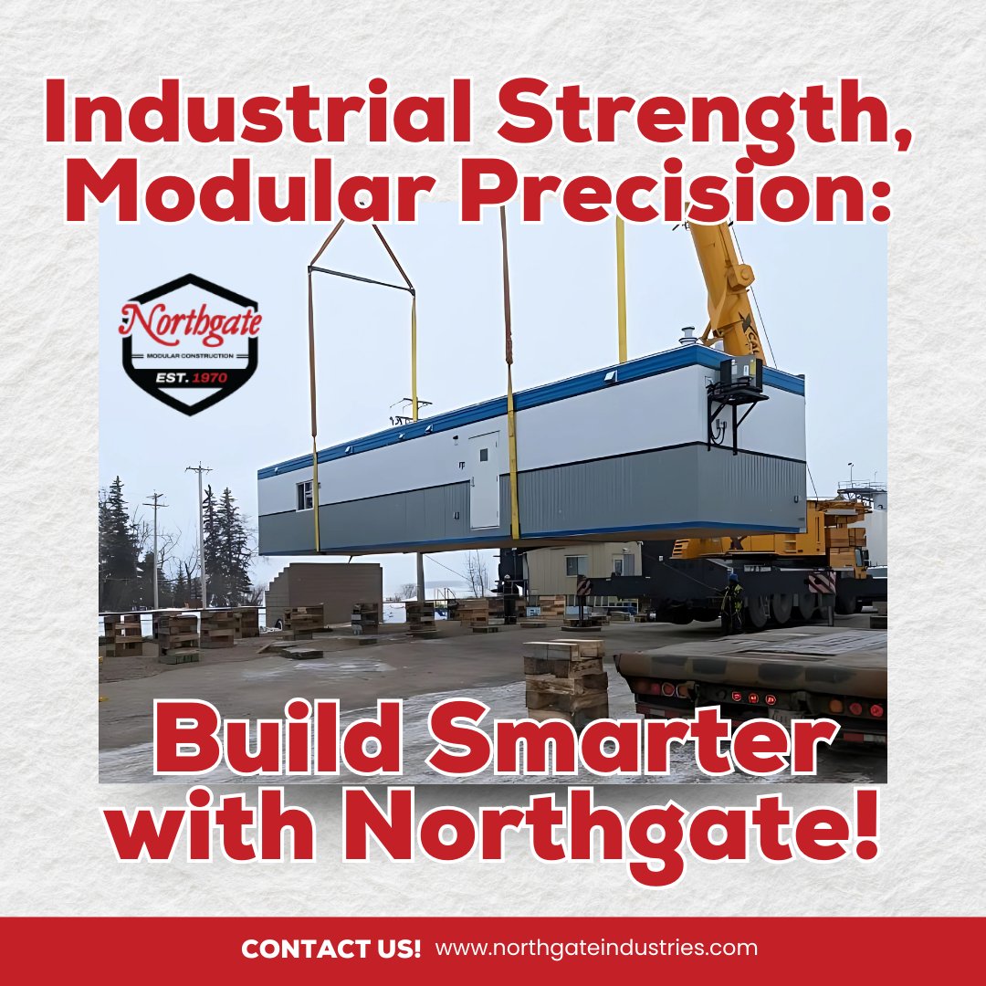 Northgate_Ltd's tweet image. 💪 Industrial challenges require industrial solutions! 
Build smarter and stronger with Northgate’s precision-engineered modular buildings. 🌟 

#ModularInnovation #IndustrialStrength #BuildSmarter #NorthgateModular #ModularBuildings #IndustrialSolutions #NorthgateIndustries