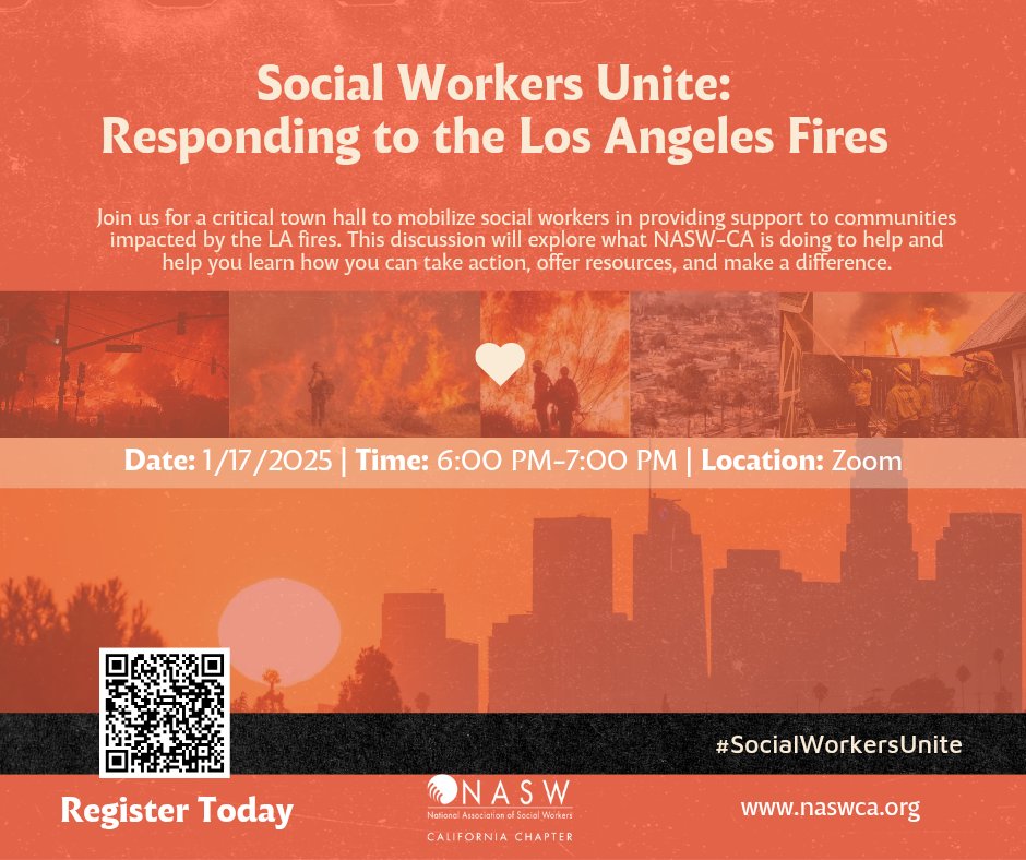 Social workers, unite! Join us for Social Workers Unite: Responding to the Los Angeles Fires and help provide support to those impacted.
naswca.org/events/EventDe… #SocialWorkersUnite #DisasterRelief