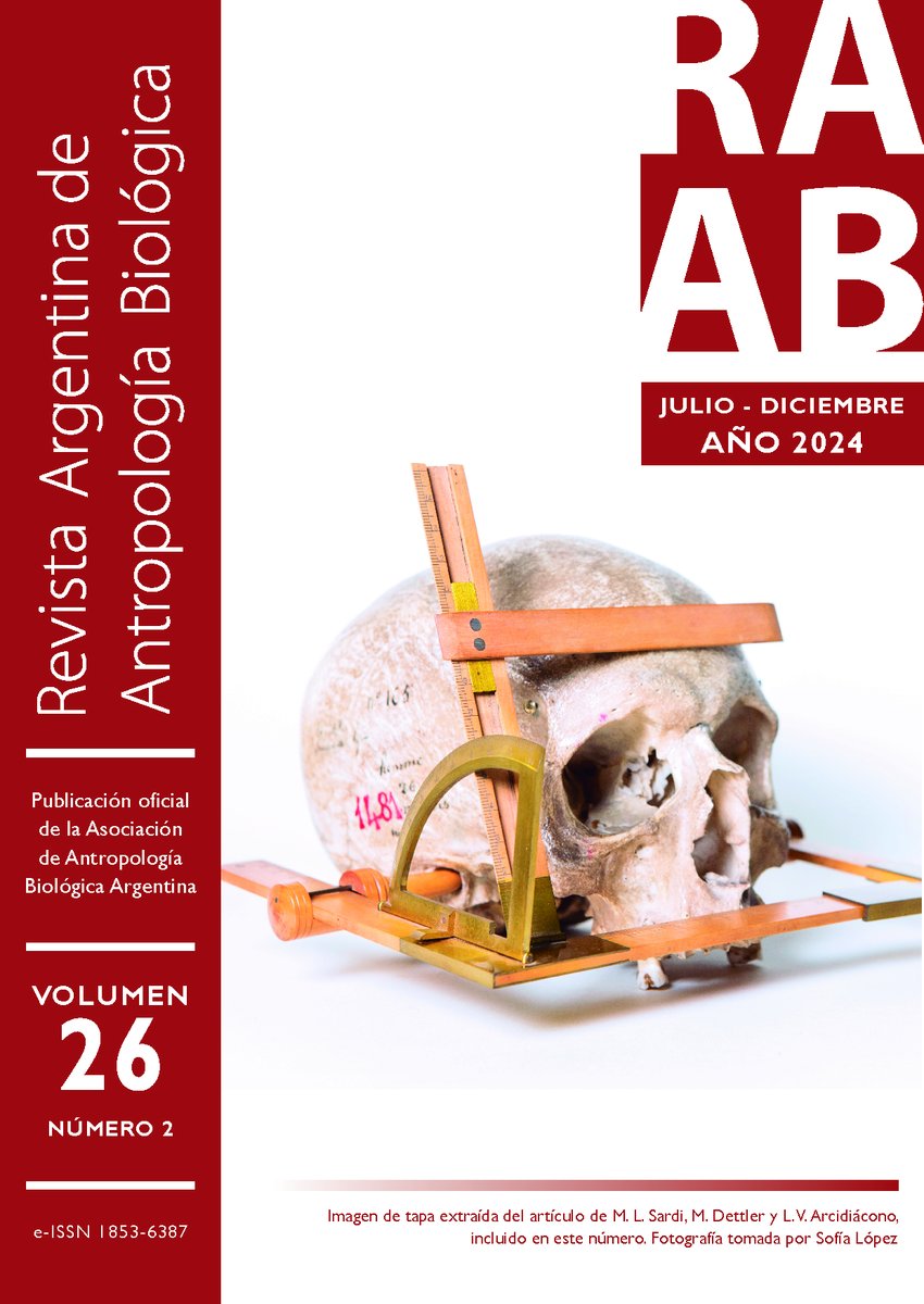 🔊📗Novedades de la RAAB! Les compartimos la tapa del volumen 26(2) julio-diciembre 2024 - y felicitamos a las autoras del trabajo de donde obtuvimos dicha imagen: M.L.Sardi, M. Dettler y L.V.Arcidiácono, asi como también a la autora de la misma, Sofía López 1/4