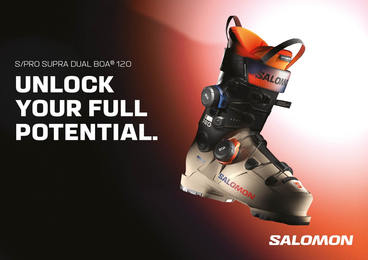 .<a href="/SalomonSports/">Salomon</a> has just launched the S/PRO Supra Dual BOA Ski Boots, a revolutionary leap in precision, comfort, and performance, which are available at speciality retailers starting today. Learn more —&gt; t.ly/FhnDv