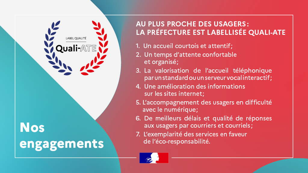 Prefet47's tweet photo. #QualiATE l 📣La Préfecture de Lot-et-Garonne est la 2ème préfecture a obtenir le label Quali-ATE !
👉 Daniel Barnier, Préfet de Lot-et-Garonne et Cédric Bouet, Secrétaire Général, sous-préfet d'Agen ont officialisé l'obtention de la labellisation Quali-ATE.
La préfecture de Lot-et-Garonne est pleinement engagée à respecter une démarche de qualité et de modernisation des services de l’État.👏