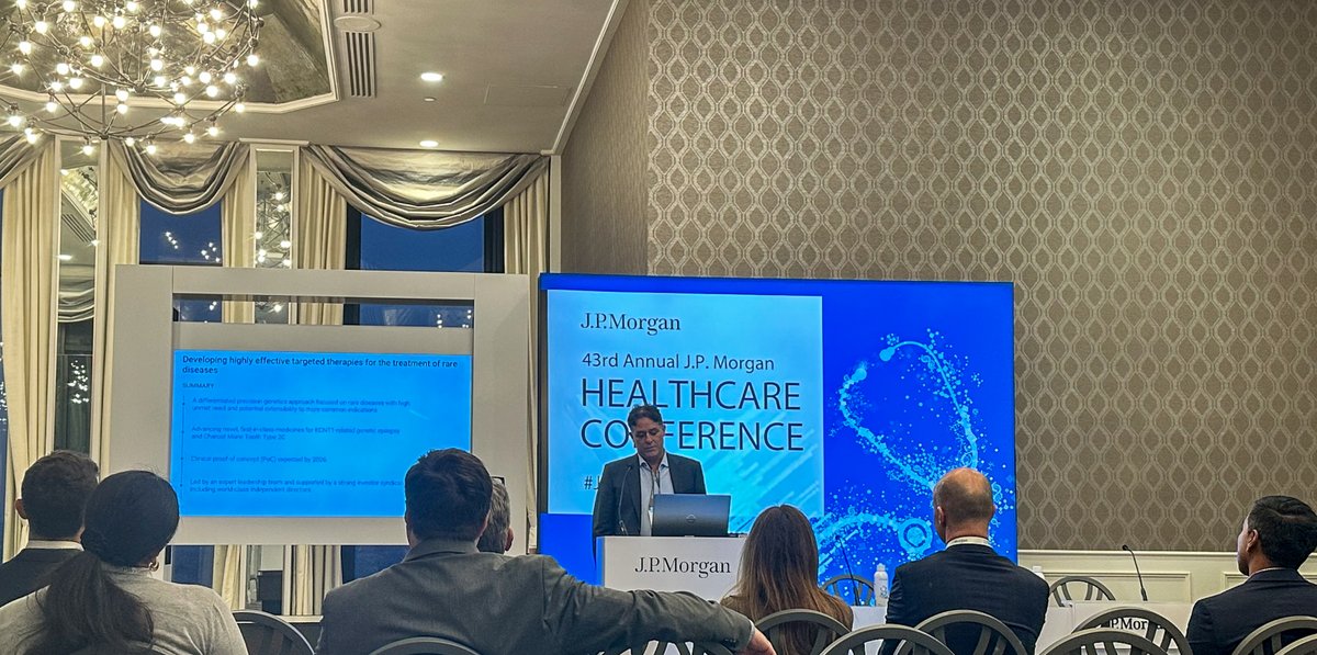 actiobiosci's tweet image. Actio co-founder and CEO, David B. Goldstein, Ph.D., took the stage Monday at #JPM25! The team was excited to see him share more on our pipeline progress and what’s ahead for Actio in 2025.