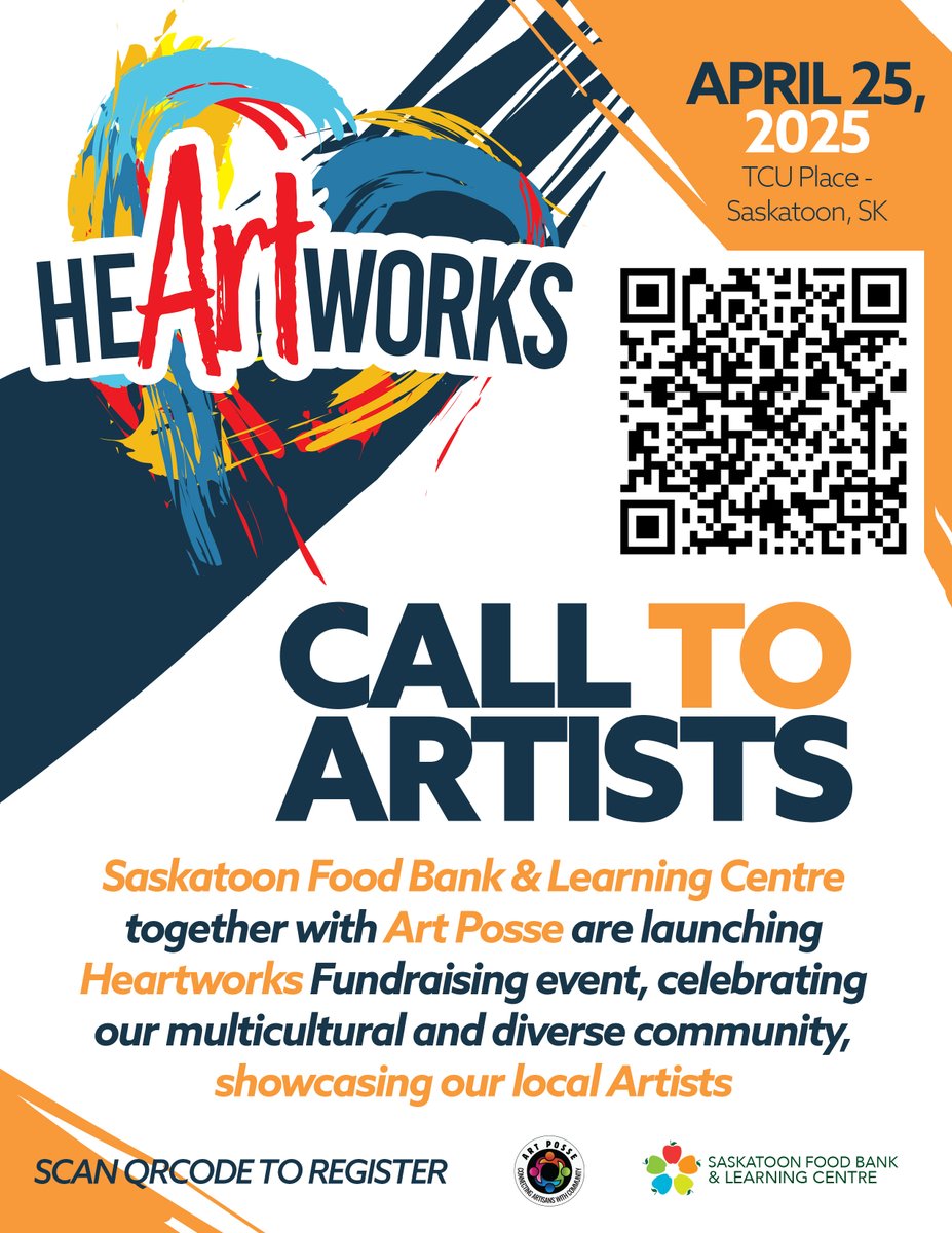 Food place (@yxefoodbank) on Twitter photo ๐๐๐๐ฅ๐ง๐ช๐ข๐ฅ๐๐ฆ ๐๐๐ฉ๐ ๐๐จ๐๐ง๐๐ข๐ก & ๐๐ฅ๐ง๐๐ฆ๐๐ก ๐๐ซ๐ฃ๐๐ฅ๐๐๐ก๐๐
๐ฆ๐ฎ๐๐ฒ ๐๐ต๐ฒ ๐๐ฎ๐๐ฒ: April 25, 2025
๐ฉ๐ฒ๐ป๐๐ฒ: TCU Place, Saskatoon, SK
๐๐ฎ๐น๐น๐ถ๐ป๐ด ๐๐น๐น ๐๐ฟ๐ฒ๐ฎ๐๐ถ๐๐ฒ๐
Scan QR Code
#saskatoon #saskatoonart #artinthecity #yxecrafts ๐๐๐๐ฅ๐ง๐ช๐ข๐ฅ๐๐ฆ ๐๐๐ฉ๐ ๐๐จ๐๐ง๐๐ข๐ก & ๐๐ฅ๐ง๐๐ฆ๐๐ก ๐๐ซ๐ฃ๐๐ฅ๐๐๐ก๐๐
๐ฆ๐ฎ๐๐ฒ ๐๐ต๐ฒ ๐๐ฎ๐๐ฒ: April 25, 2025
๐ฉ๐ฒ๐ป๐๐ฒ: TCU Place, Saskatoon, SK
๐๐ฎ๐น๐น๐ถ๐ป๐ด ๐๐น๐น ๐๐ฟ๐ฒ๐ฎ๐๐ถ๐๐ฒ๐
Scan QR Code
#saskatoon #saskatoonart #artinthecity #yxecrafts