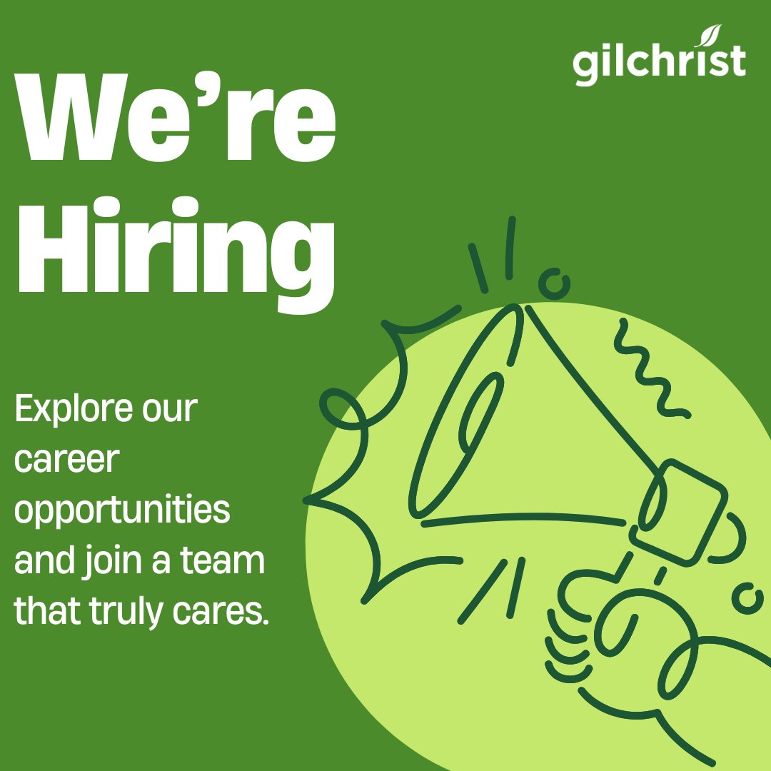 Our Baltimore City-based Home Care &amp; Senior Living Community teams are looking for passionate individuals to join us! At Gilchrist, a Great Place to Work® certified organization, we provide quality, compassionate care. For open positions, please visit the link in our bio!