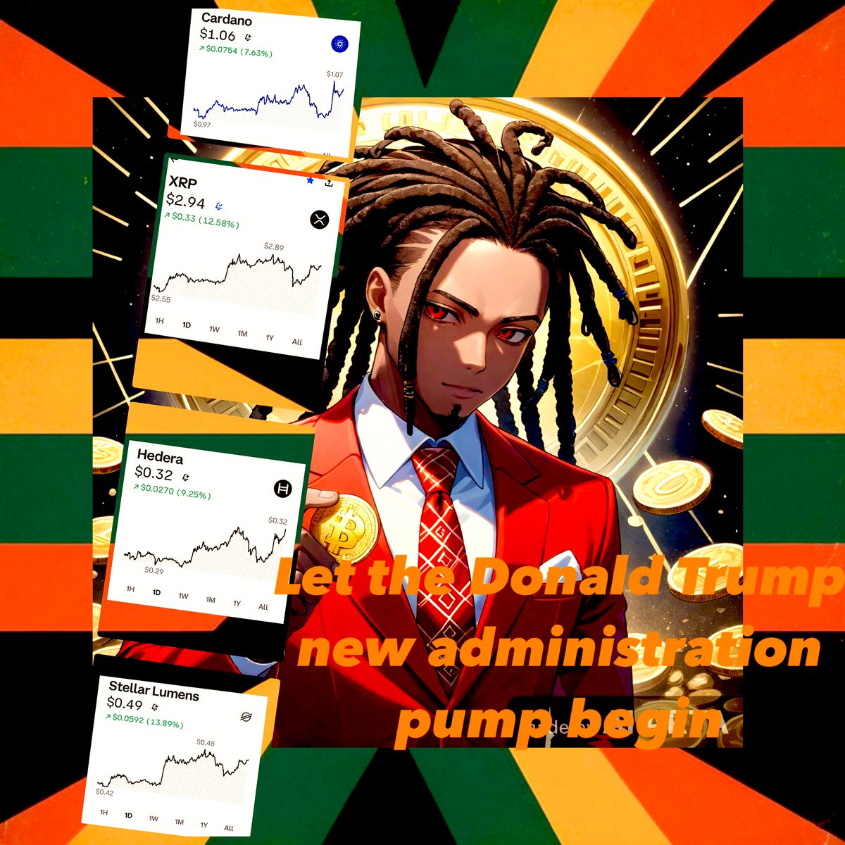 SinaTrayCrypto's tweet photo. "🚀🌐 While the crypto market is buzzing with excitement, let’s remember the lessons from the Trump administration’s wild crypto pump! 📈💸 It’s easy to get swept away in the hype, but smart investors know that patience is key. 🧘‍♂️✨#CryptoWisdom #StaySmart #BullMarketReady" https://t.co/WOpDVdNTXg