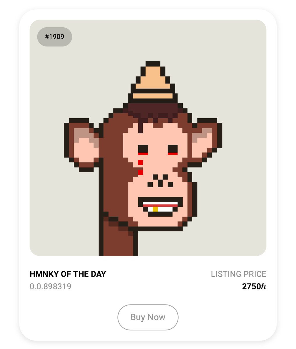 HMNKY OF THE DAY $HBAR