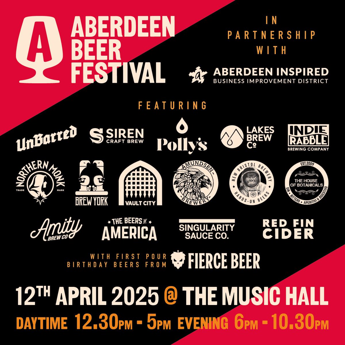 Fierce Beer (@fiercebeer) on Twitter photo ⏰ DAY SESSION NEARLY SOLD OUT ⏰
Even though we’ve still 3 months to go, tickets for our #AberdeenBeerFestival in partnership with <a href="/AbdnInspired/">Aberdeen Inspired</a> are going fast & our day session is now nearly sold out!
Get your tickets while you still can at aberdeenperformingarts.com/whats-on/aberd… 🎟️ ⏰ DAY SESSION NEARLY SOLD OUT ⏰
Even though we’ve still 3 months to go, tickets for our #AberdeenBeerFestival in partnership with <a href="/AbdnInspired/">Aberdeen Inspired</a> are going fast & our day session is now nearly sold out!
Get your tickets while you still can at aberdeenperformingarts.com/whats-on/aberd… 🎟️
