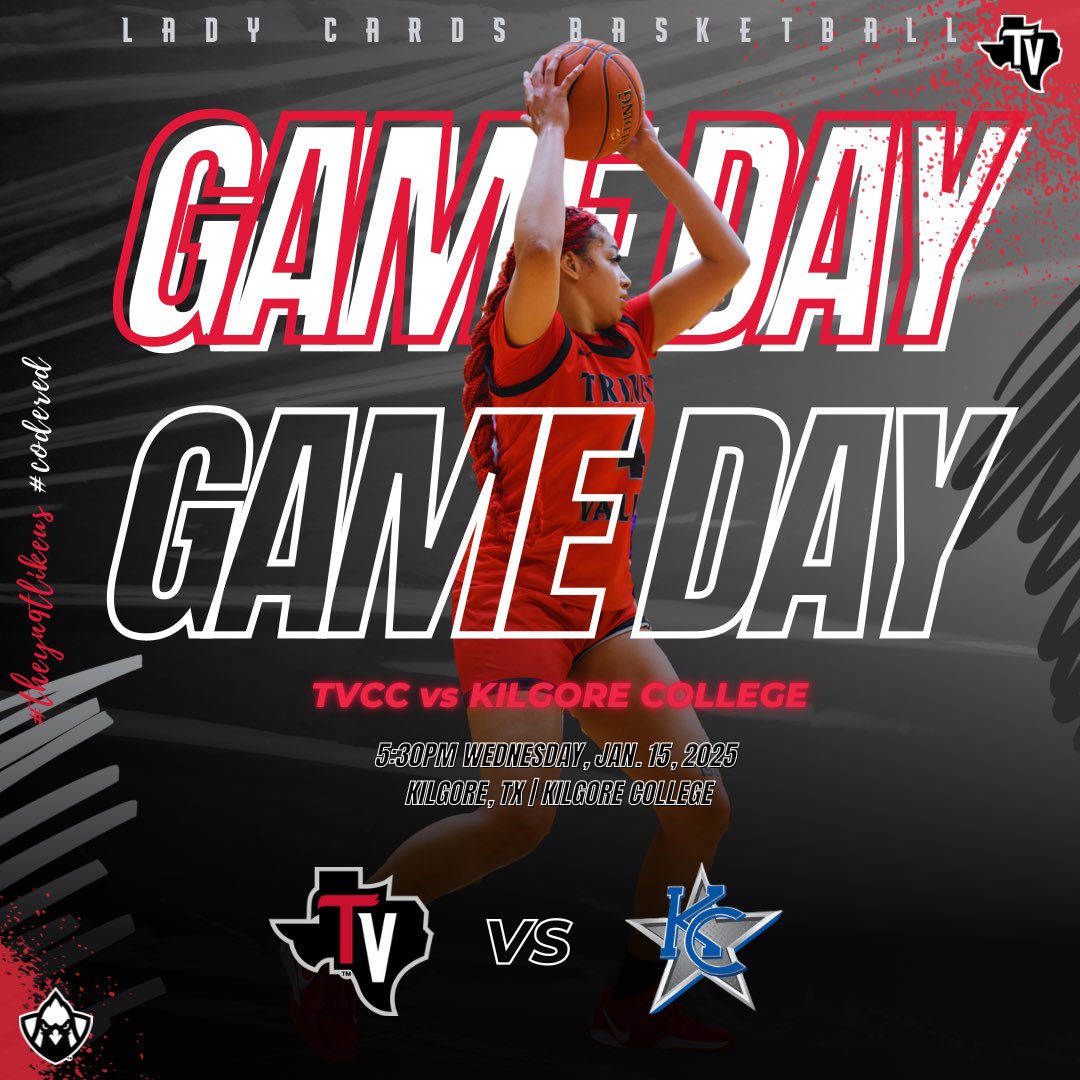 🏀 IT’S GAME DAY‼️🏀
🆚 Kilgore College
📍 Kilgore College | Kilgore, TX
⏰ 5:30PM CT 
📺 youtube.com/@kilgorecolleg…
#TheyN9tLikeUs #CODERED 😈👏