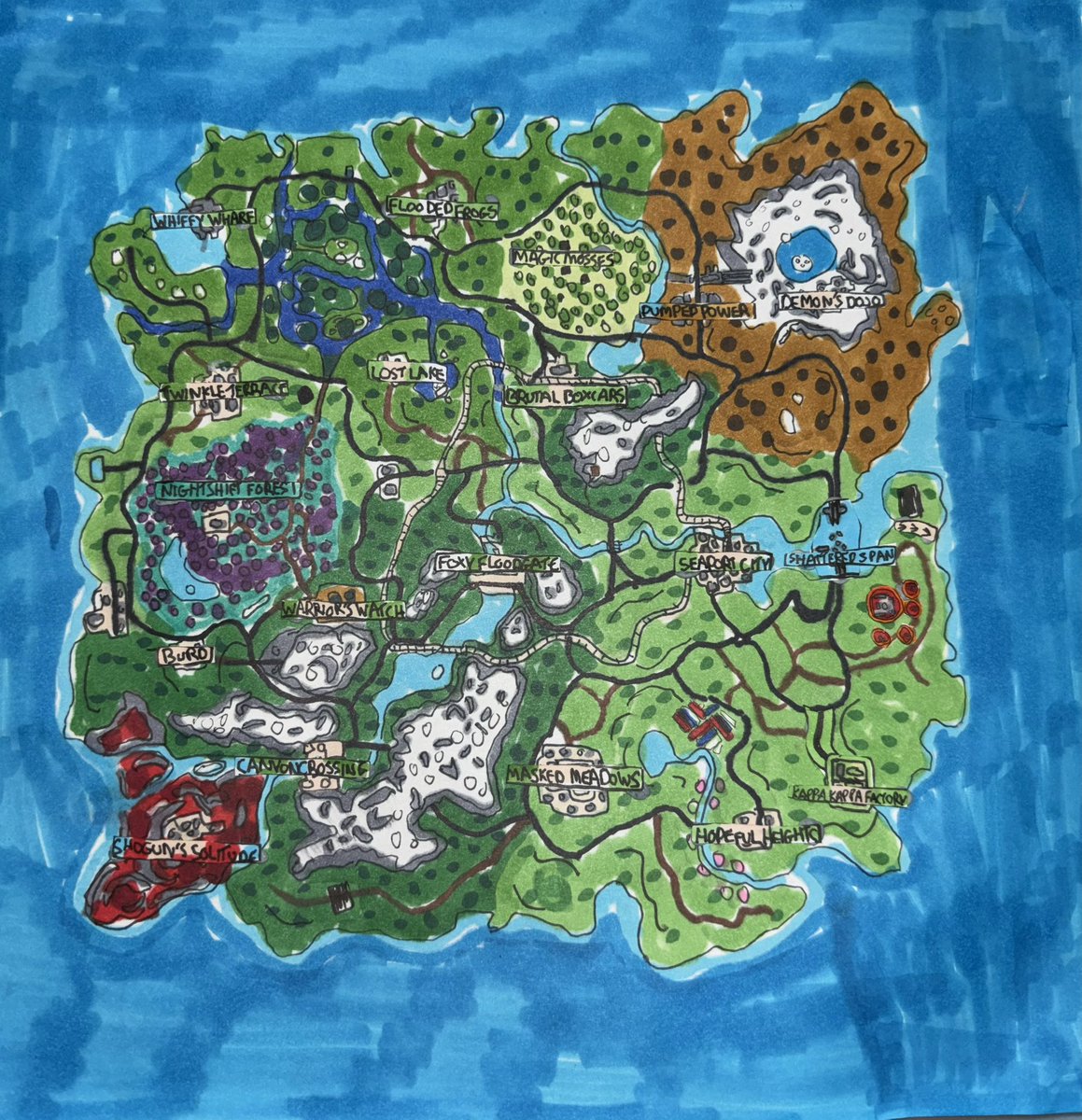 FNBRmapUpdates's tweet photo. #Fortnite Chapter 6

POI’s
——-
Kappa Kappa Factory 
Shattered Span

Other changes
———
Snow has been removed from winterfest
Christmas stuff removed from the island
Godzillas foot prints can be seen east of Shattered Span
The bridge has been destroyed. https://t.co/hjXZMok5sL
