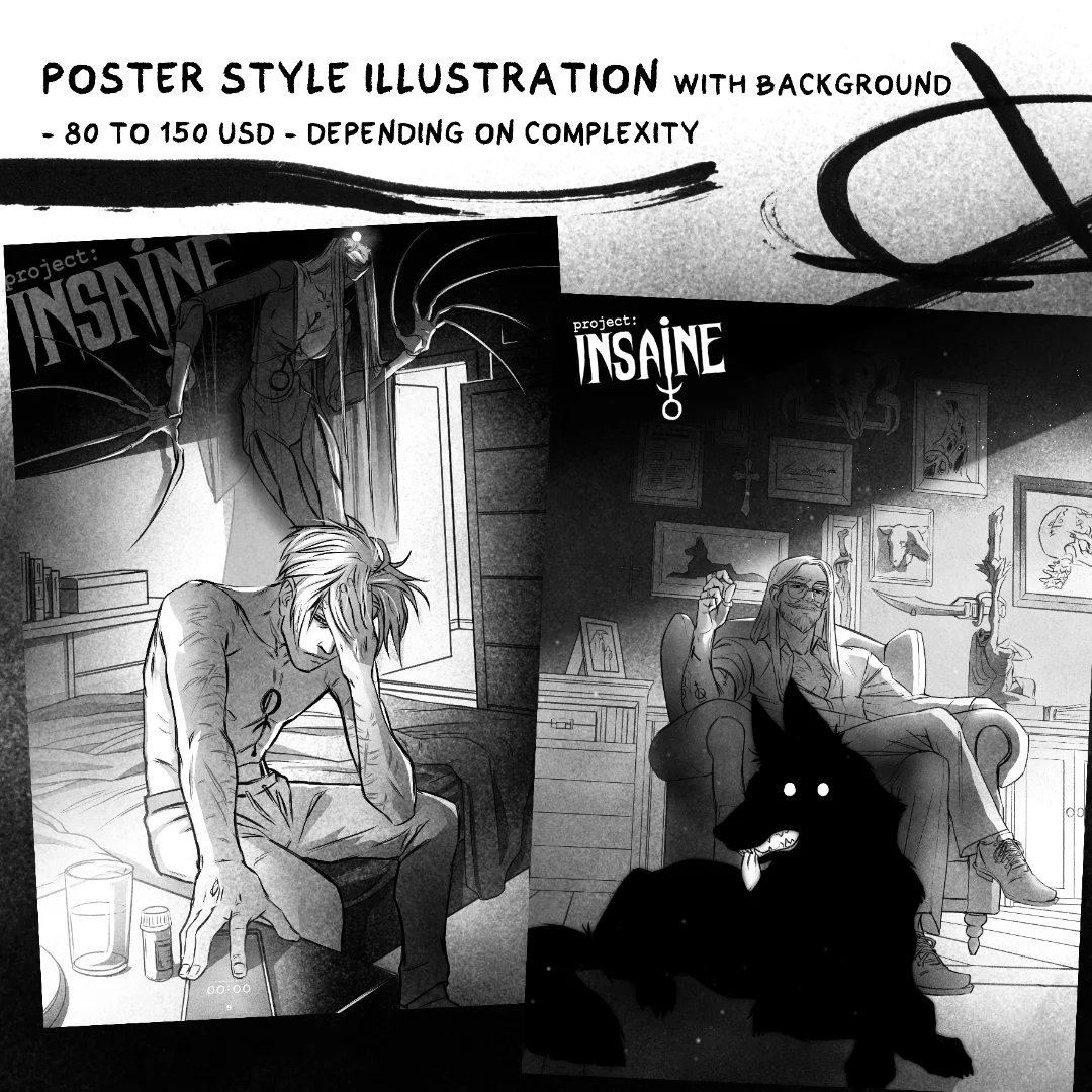 IN_SAINE_STUDIO's tweet photo. So I'm open for commissions guys, likes and RTs are highly appreciated 🙏❤ My DMs are open if you have questions 🤗

#commissionopen #commissionart #ComicArt #blackandwhite #characterart https://t.co/QjKogJvgR7