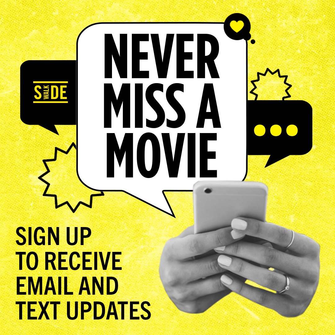 Sign up to receive email + text updates and never miss an event at the Sidewalk Cinema!

Sign up now at mailchi.mp/sidewalkfest/s…