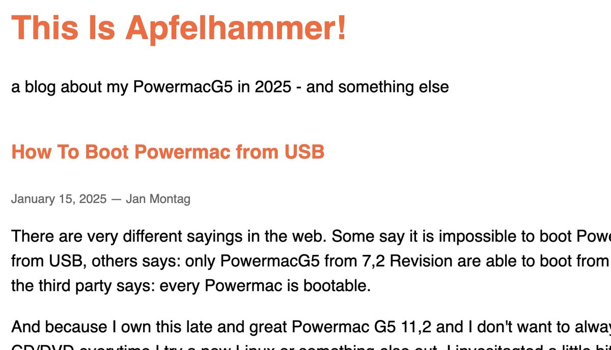 mpc7500v2's tweet photo. How To Boot #PowerMac from USB
https://t.co/BS5yJMXp2Y

#PowerPC #PPC32 #PPC64 #iMac #iBook #Powerbook #NewWorldMac https://t.co/1ZxRs6PIES