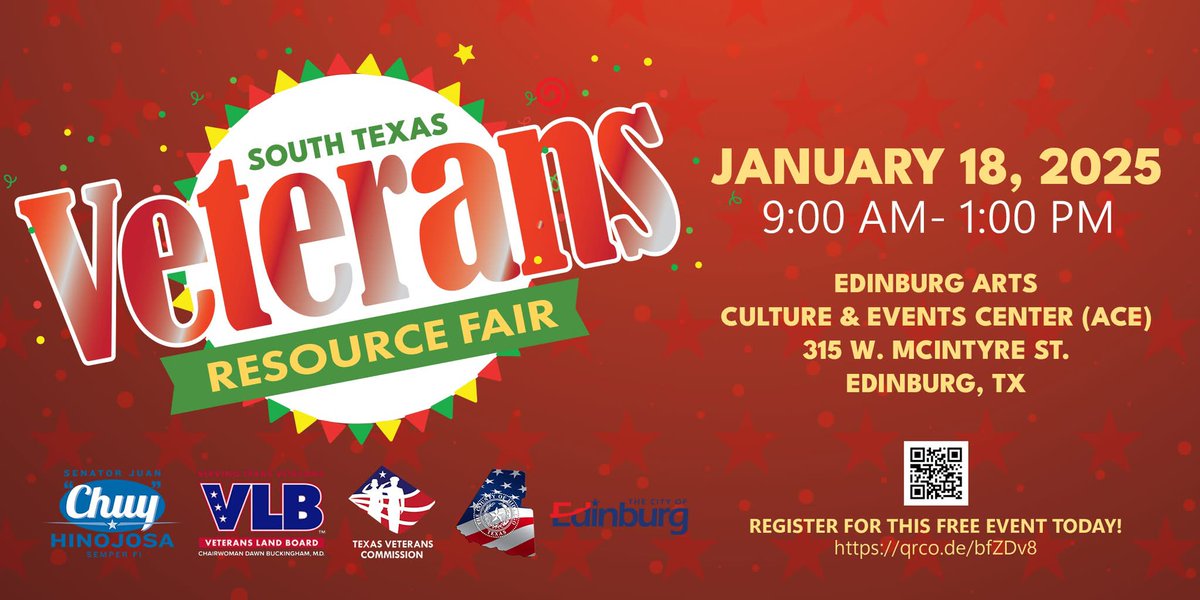 🇺🇸 Calling All Veterans! 🇺🇸
Happening today! Join us at the STX Veterans Resource Fair from 9 AM to 1 PM at the ACE Center!
This FREE event is your gateway to essential resources, support, and connections designed especially for our veterans. Don’t miss it! 🪖