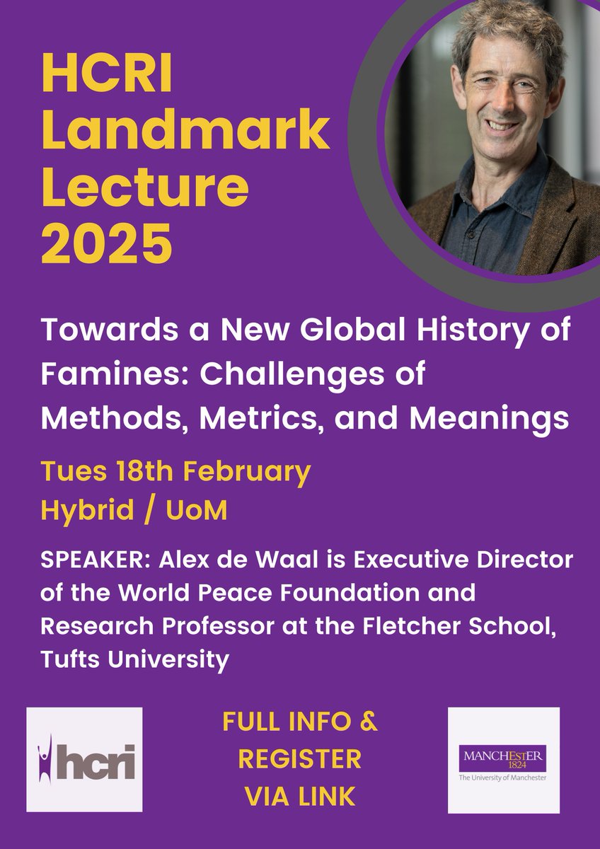 HCRInstitute (@hcrinstitute) on Twitter photo Looking forward to <a href="/HCRInstitute/">HCRInstitute</a>'s Landmark Lecture 2025!
Full details & register via: hcri-landmark25.eventbrite.co.uk Looking forward to <a href="/HCRInstitute/">HCRInstitute</a>'s Landmark Lecture 2025!
Full details & register via: hcri-landmark25.eventbrite.co.uk