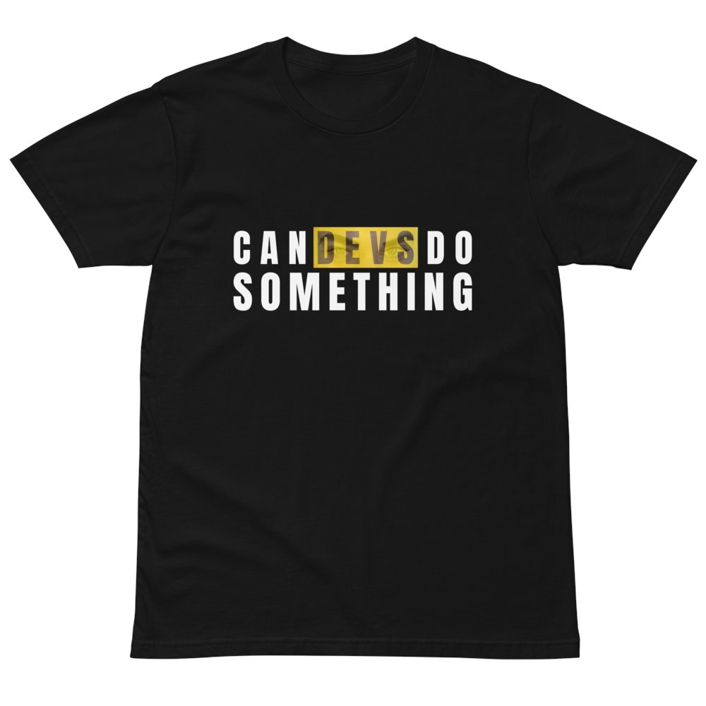 thisissmooth's tweet photo. Would you wear this shirt? 👕

"Can devs do something" - now available on @dyli_io 👍

In honor of Hard Rock Nick who passed last November and dropped one of the hardest memes in crypto..

Here's how to get it for FREE 💚 (Abstract testnet) 👇 https://t.co/Q5z60HxkKY