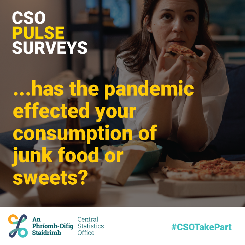 CSOIreland's tweet photo. Covid - Our lives 5 years on

From career shifts to navigating parenthood during a pandemic, the last 5 years have brought a lot of change. 

We're looking at how COVID-19 impacted our lives.

𝗧𝗲𝗹𝗹 𝘂𝘀. 
Take part in our short anonymous 
Pulse Survey.

#CSOTakePart