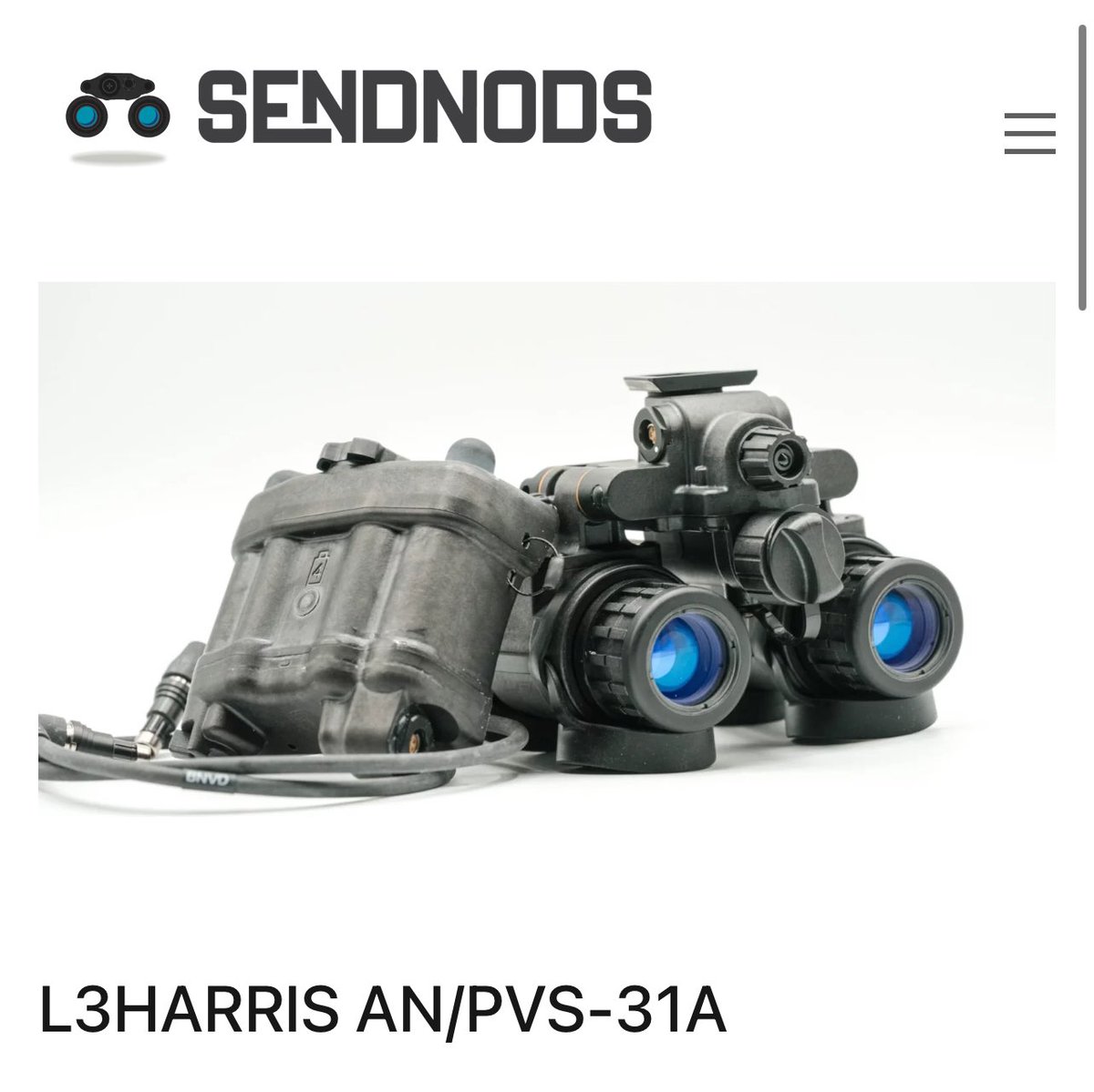 sendnods_com's tweet photo. If you've been in the market for an L3 factory unit: PVS-31A or BNVD-1531 hit us up asap. We were just informed our prices are going up at the end of the week.

https://t.co/TqU5NtsXWl https://t.co/7kLe1tRK7l