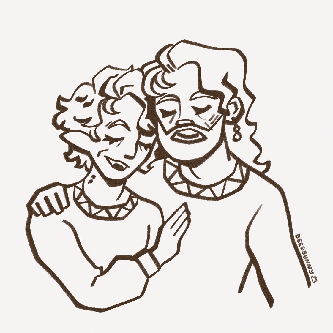 Starting off the new year with some old men yaoi lol many many years after the battle 🔮🩸 

#bloodweave #bg3 #BaldursGate3 #baldursgate3fanart