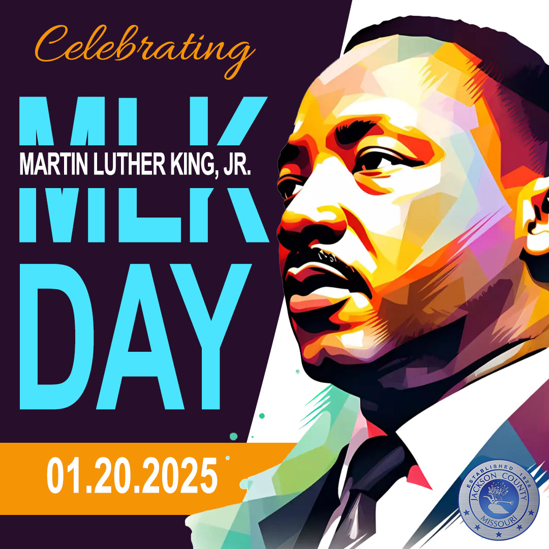 Today, we remember the legacy of Dr. Martin Luther King Jr. In Jackson County, Missouri, we stand united in celebrating his life and work, striving to uphold the values of equality, peace, and community that he championed. #MLKDay
