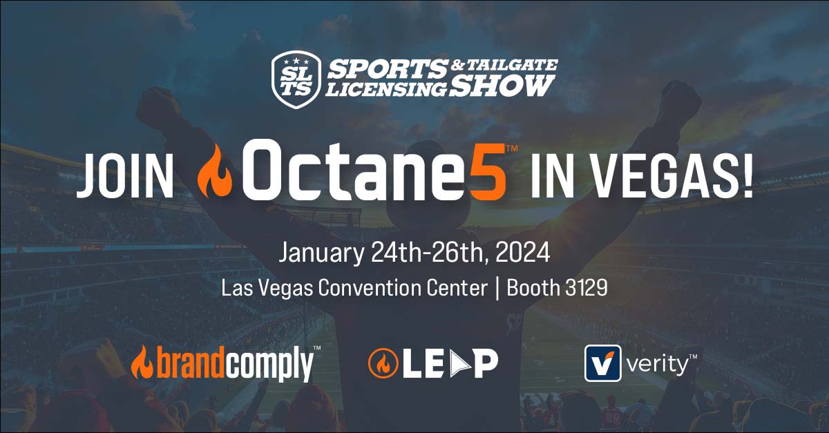 Octane5Intl's tweet photo. We're officially only one week away from the start of the 2025 Sports Licensing and Tailgate Show! Meeting slots are filling up fast so if you're interested in learning more about Octane5 reach out to sales@octane5.com to book some time today. See you in Vegas! #WeAreLicensing https://t.co/9TCpRw1Amd