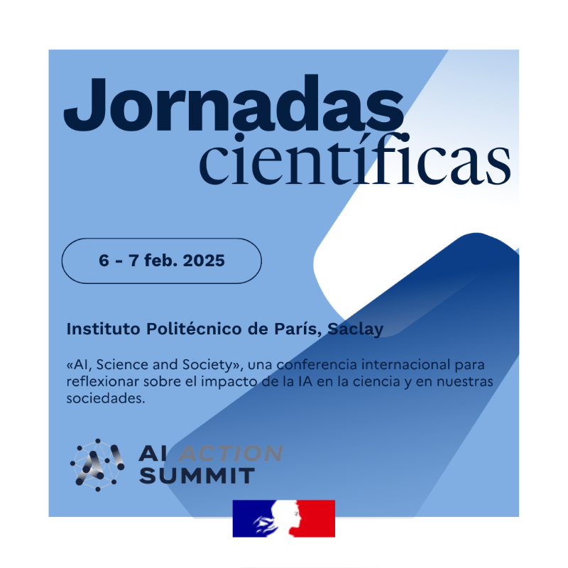francediplo_ES's tweet photo. Dentro de menos de un mes, París acogerá la #AIActionWeek
👉6-7/02: Jornadas científicas en @IP_Paris_ 
👉8-9/02: Fin de semana cultural en @laBnF y la Conciergerie. @ministereCC
👉10-11/02: Cumbre de IA en el @GrandPalaisRmn

¡Pongamos la IA en común! #AIActionWeek 👇