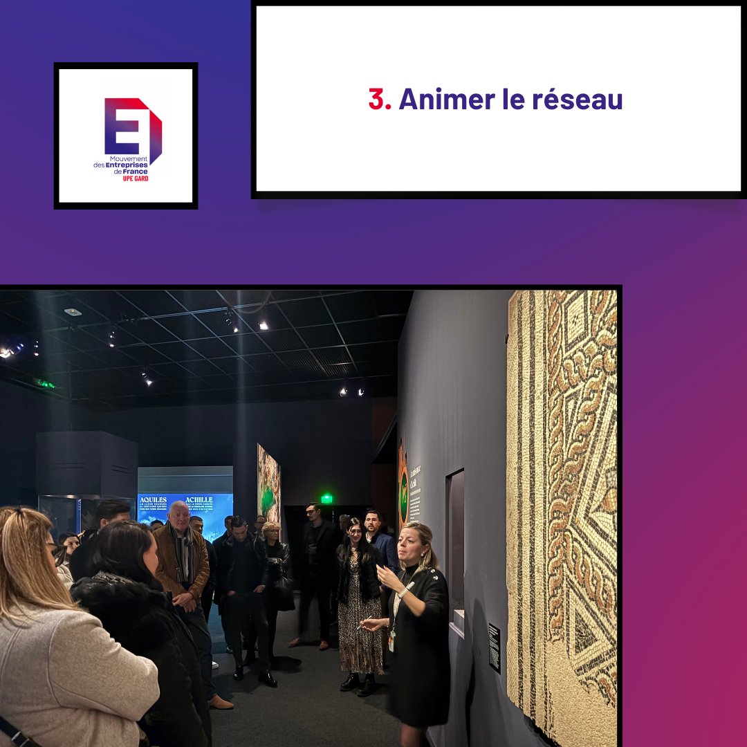 📅 Mission Animer : Dynamiser la vie des entreprises du Gard ! 🌟
✅ Partager des expériences entre membres,
✅ Promouvoir les bonnes pratiques,
✅ Stimuler l’innovation au service de la performance.
#MEDEF #UPE30 #Entreprises #Événements #Innovation #Formation #Réseau #Partage