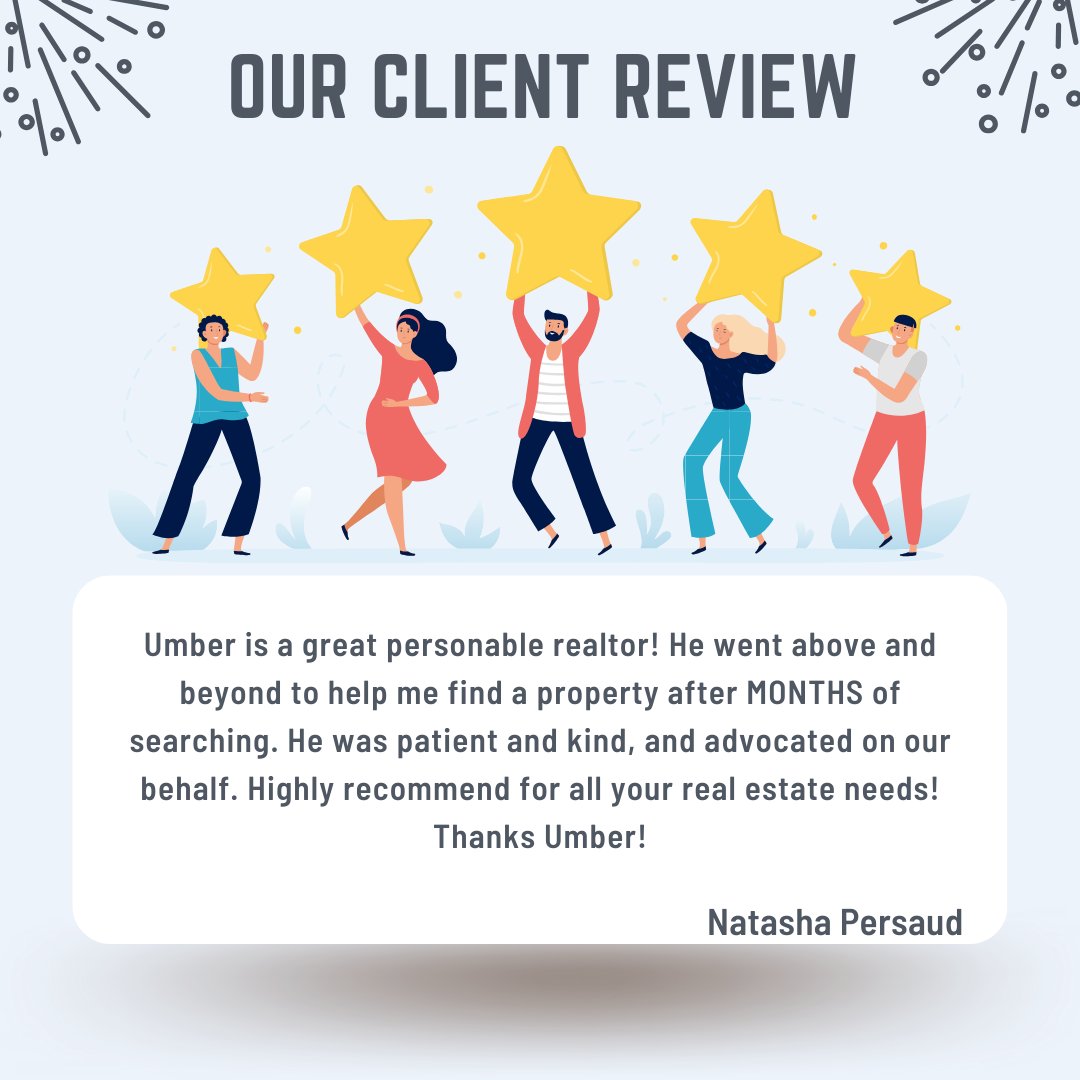 UmberBehl's tweet photo. 🌟Client Love Alert!🌟
Hearing how we’ve made a difference fuels our passion for what we do. 💪Thank you for trusting us with your journey. 🏡💼
If you’re ready for a top-notch experience, we’re here to make it happen. Let’s connect! 💬👇
#tuesdaytestimonial #realestateexpert https://t.co/7R5SIHuxW1