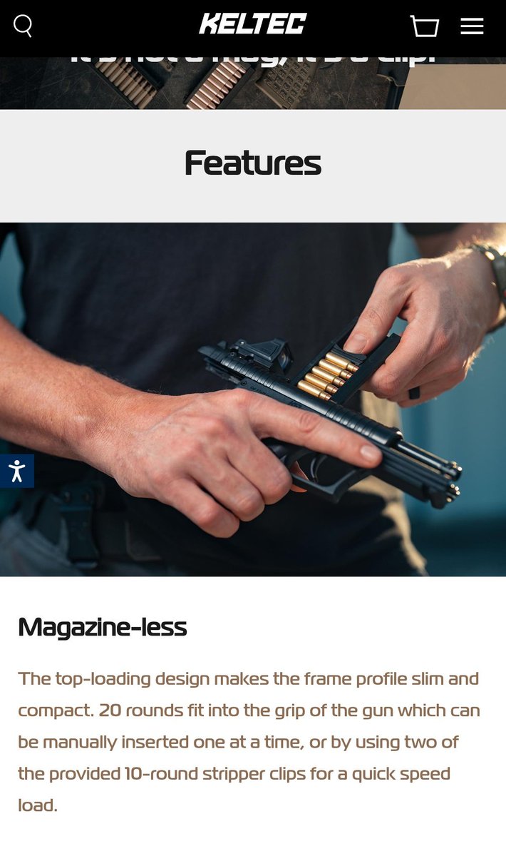 shooter_quincy's tweet photo. Fucking Keltec man. A rotary barrel, striper clip fed, 20 round 5.7 concealed carry pistol 🤣 https://t.co/kE6XMdg4t7