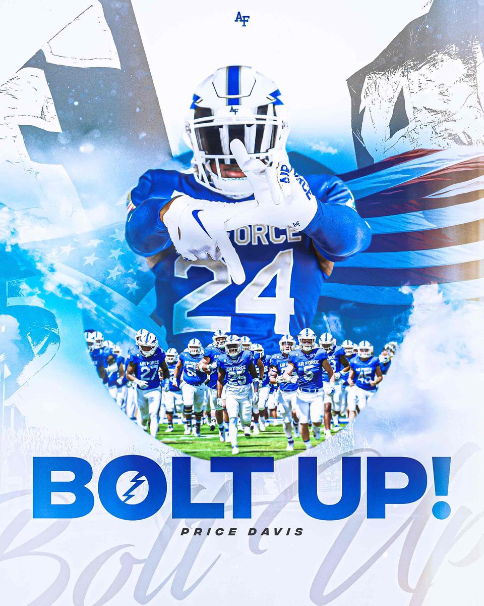 Price Davis (@pricedavis01) on Twitter photo Thank you <a href="/AF_FBRecruiting/">Air Force Football Recruiting</a> and <a href="/CoachTimHorton/">Tim Horton</a> !
Can’t wait to see campus and Colorado Springs over the next couple days!
#BoltBrotherhood ⚡️⚡️
<a href="/CoachTBarr/">#BESTAVAILABLE</a> <a href="/CSmithScout/">Chris Smith</a> <a href="/BuckFitz/">NPA/SUPERMAX 100</a> <a href="/NCEC_Recruiting/">NPA</a> <a href="/NatlPlaymkrsAca/">NatlPlaymkersAcademy</a> <a href="/PennySmith_/">Smith</a> <a href="/bcactraining/">BCAC</a> <a href="/MHSRebelsFB/">Maryville Rebels Football</a> Thank you <a href="/AF_FBRecruiting/">Air Force Football Recruiting</a> and <a href="/CoachTimHorton/">Tim Horton</a> !
Can’t wait to see campus and Colorado Springs over the next couple days!
#BoltBrotherhood ⚡️⚡️
<a href="/CoachTBarr/">#BESTAVAILABLE</a> <a href="/CSmithScout/">Chris Smith</a> <a href="/BuckFitz/">NPA/SUPERMAX 100</a> <a href="/NCEC_Recruiting/">NPA</a> <a href="/NatlPlaymkrsAca/">NatlPlaymkersAcademy</a> <a href="/PennySmith_/">Smith</a> <a href="/bcactraining/">BCAC</a> <a href="/MHSRebelsFB/">Maryville Rebels Football</a>