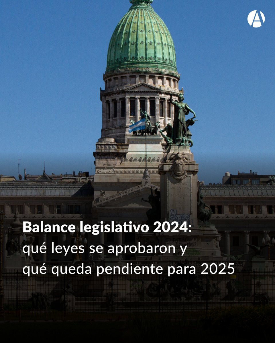 #BalanceLegislativo

🗞 Según un informe del Directorio Legislativo, con 24 sesiones realizadas entre Diputados y el Senado en 2024, se aprobaron 44 leyes, 36 de las cuales tuvieron origen en proyectos de ley presentados por el Ejecutivo.

Enterate más 👉tinyurl.com/2501balegTW