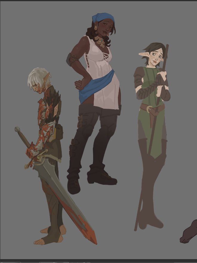 Hey guy I actually just got laid off so if anyone wants to comm me for a small sketch in this style for $20 it would be really helpful!