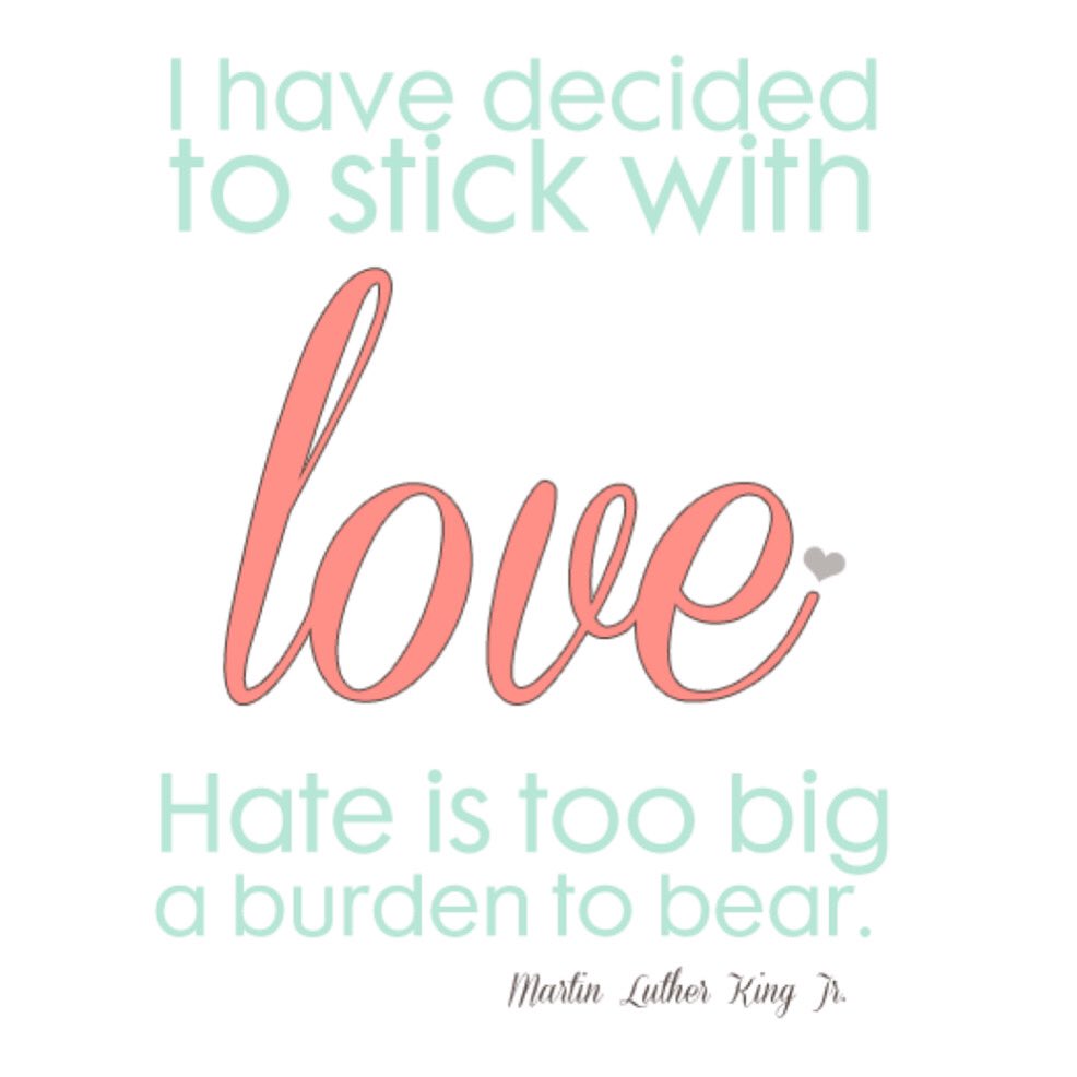 Celebrating the words of Martin Luther King Jr. Spread love not hate. If you would like to speak with a counselor please reach out via our live chat at ihteens.org #MLK #ihteens