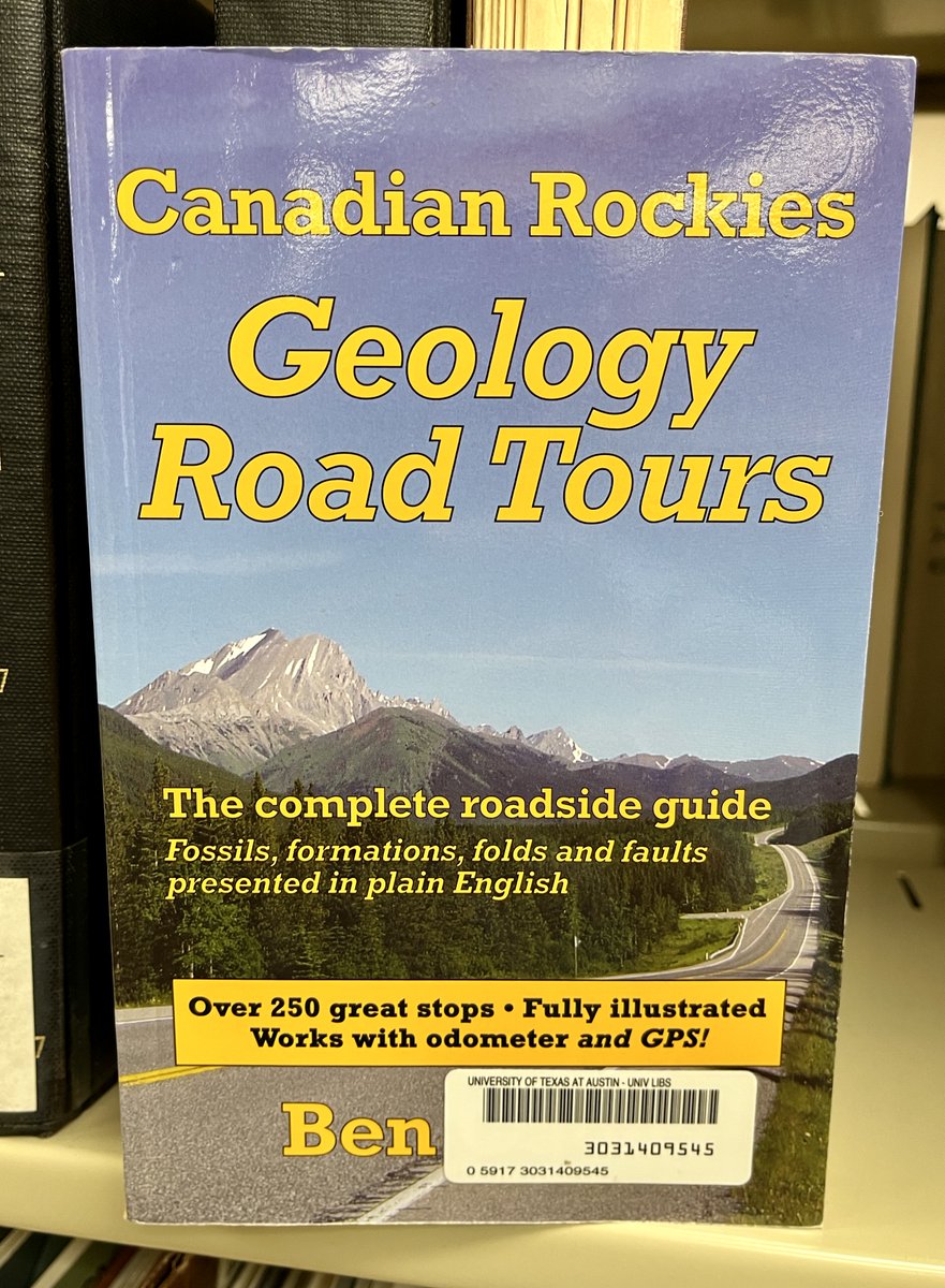 UTGeoLib's tweet image. Canadian Rockies geology road tours / Ben Gadd. Corax Press, 2008. #canadianrockies #guidebooks #geology #EarthScience