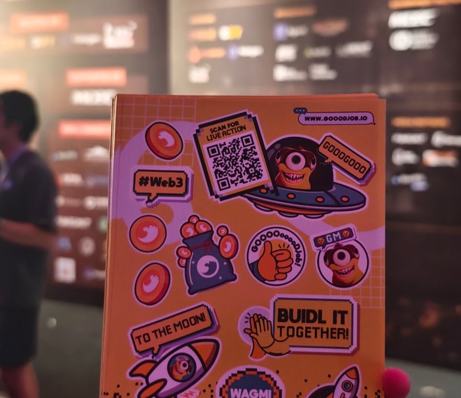 Gooodjob_io's tweet photo. Throwback on MYBW 2024. We were at W Hotel Wet Deck! It was fun and exciting to see so many people who liked our stickers! 

Stay tuned for our appearance in events!

P.S. We're printing... more stickers! https://t.co/vZon9f1cVR