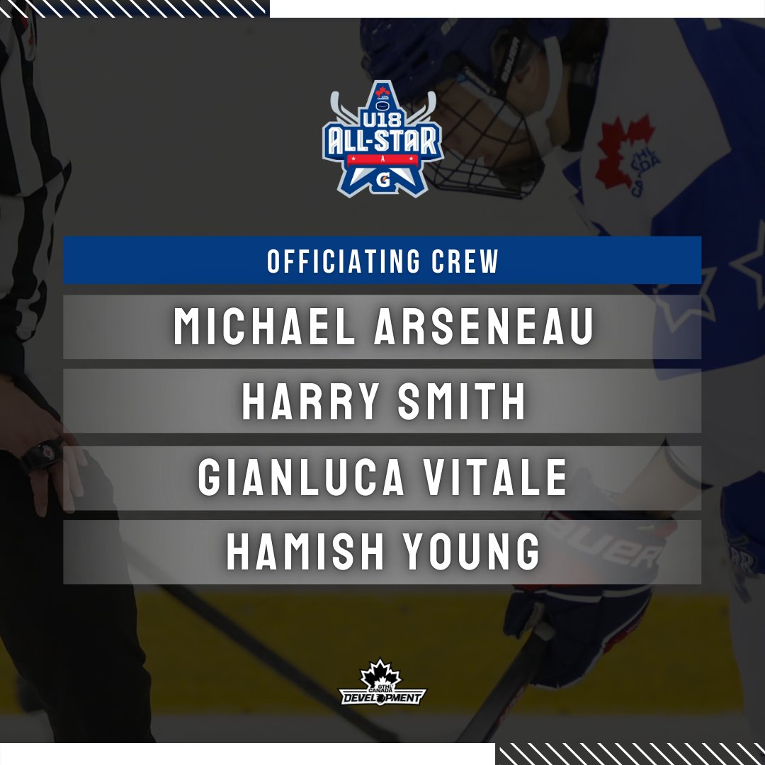 GTHLHockey's tweet photo. The GTHL has announced the officiating selections for the 2025 U18 A, AA, and AAA All-Star Games fuelled by Gatorade. ⚪️⚫️

🔗 DETAILS | https://t.co/OqKiIfMmIS

#U18AllStars | #FuelledByG https://t.co/vQjXFCLXai