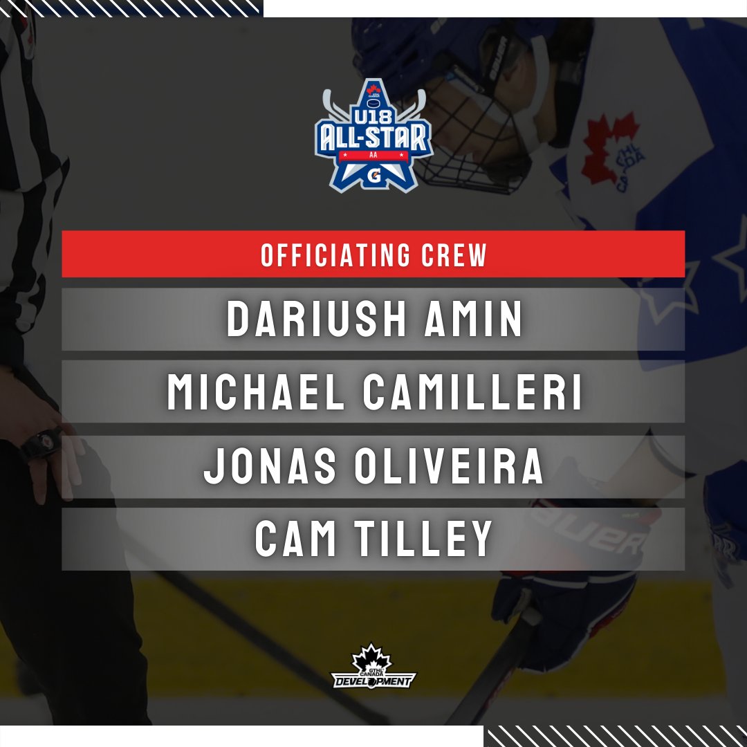 GTHLHockey's tweet photo. The GTHL has announced the officiating selections for the 2025 U18 A, AA, and AAA All-Star Games fuelled by Gatorade. ⚪️⚫️

🔗 DETAILS | https://t.co/OqKiIfMmIS

#U18AllStars | #FuelledByG https://t.co/vQjXFCLXai
