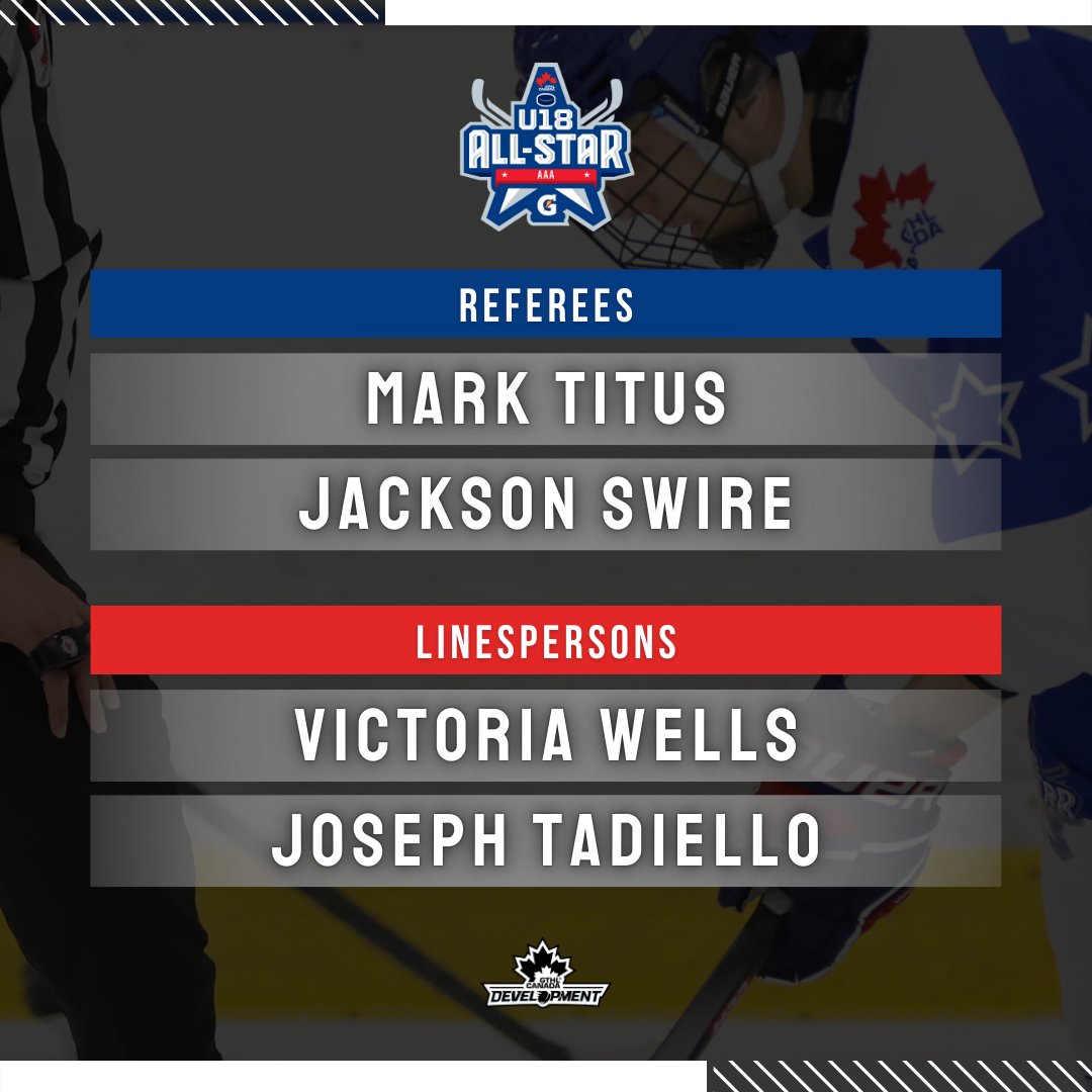 GTHLHockey's tweet photo. The GTHL has announced the officiating selections for the 2025 U18 A, AA, and AAA All-Star Games fuelled by Gatorade. ⚪️⚫️

🔗 DETAILS | https://t.co/OqKiIfMmIS

#U18AllStars | #FuelledByG https://t.co/vQjXFCLXai