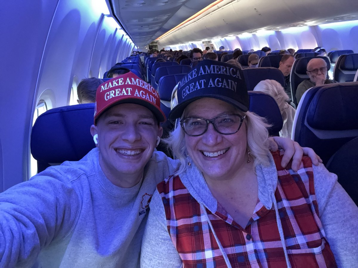 realWestonImer's tweet photo. We have a great group of Ultra MAGA individuals on this @SouthwestAir flight to DC!
#MakeFlyingGreatAgain https://t.co/qViLJZTl4V