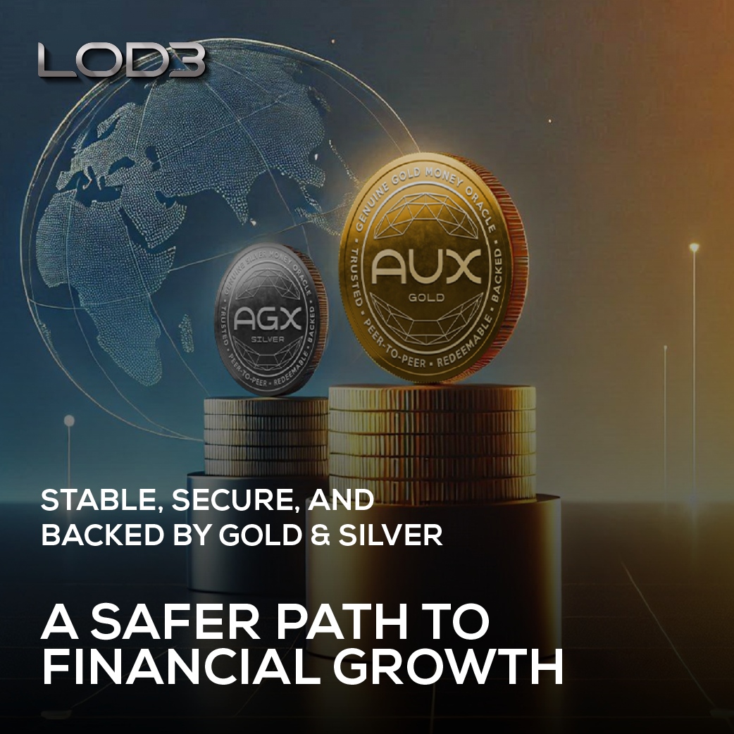 LODE_one's tweet photo. Secure, stable, and backed by gold and silver—$AGX and $AUX are here to offer you a safer path to financial growth. 
Get started today at https://t.co/2KoJ5M37nX! 🌍💡 

#AGX #AUX #PreciousMetals #Gold #Silver https://t.co/DcFE3BThJw