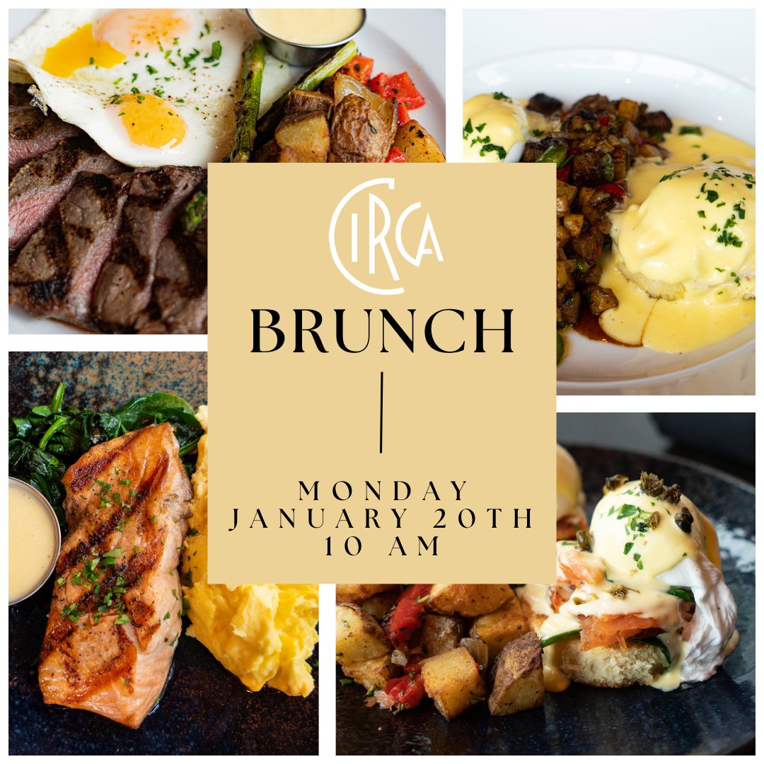 Looking for a special place to brunch on Inauguration Day/MLK Day? Join us at Circa Foggy Bottom or Navy Yard! We're open early and serving up our delicious brunch menu. Don't miss out on this special occasion! 🥂🍳