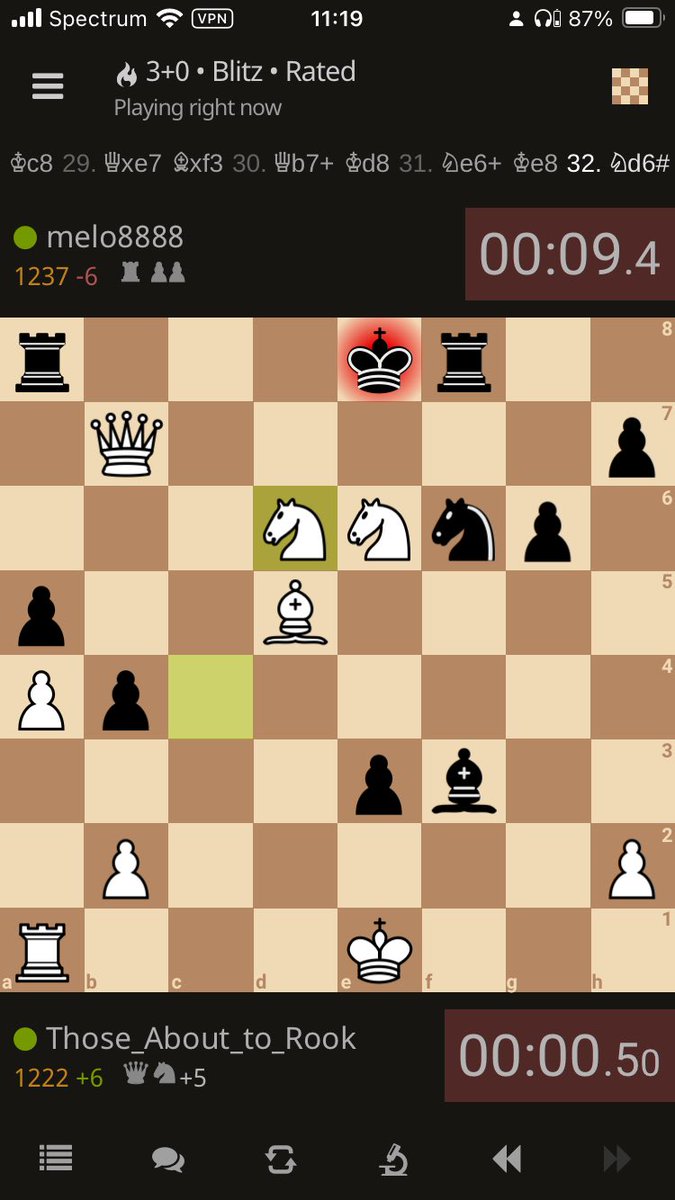 I’m a simple man, I enjoy check-mating my enemies with 0.5 seconds left on my timer.