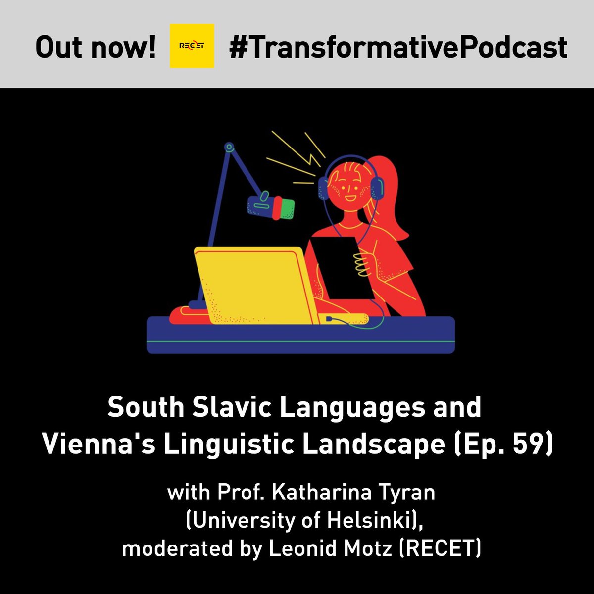 recetvienna's tweet photo. Have you every wondered why graffitis, stickers and signs in South Slavic languages are almost everyhere in Vienna? Listen to our newest #TransformativePodcast episode – our Leonid Motz (@ulaantenger) talks to Katharina Tyran (@helsinkiuni) about Vienna's linguistic landscape … https://t.co/zBkzdQkcnz