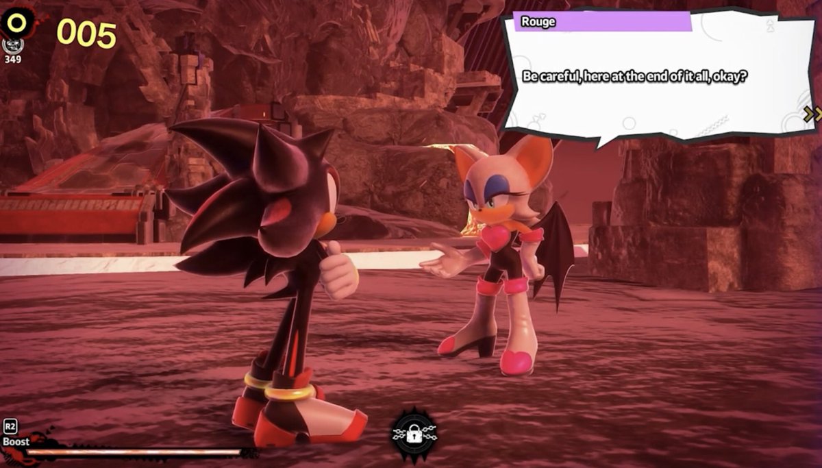 hearts2shadow's tweet photo. Rouge reminding Shadow that she will always be there for him if he needs her is one of my favorite things ever https://t.co/Wst2X4hU59