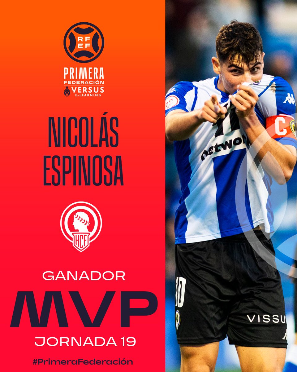 Primera_RFEF's tweet photo. Y el 𝗠𝗩𝗣 de la 𝗝𝗢𝗥𝗡𝗔𝗗𝗔 𝟭𝟵 es...

🥁🥁🥁🥁🥁

🔝 ¡𝗡𝗜𝗖𝗢! 🔝

Doblete y victoria para alcanzar la 4ª posición del grupo 2.

👏 Un reconocimiento de @versuselearning. 

#PrimeraFederación https://t.co/QfsJDb9naY